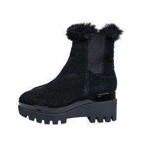 DKNY Women's 6.5 Bax Wedge Booties in Black